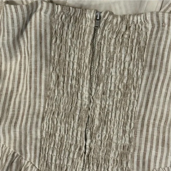 Reformation Size 4 Balia Midi Dress Sandy Stripes - Picture 8 of 11